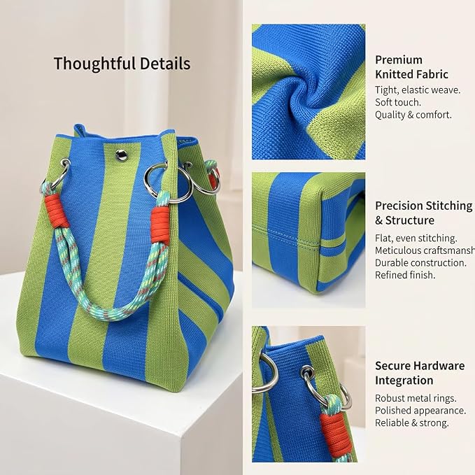 Mini Knit Bucket Bag